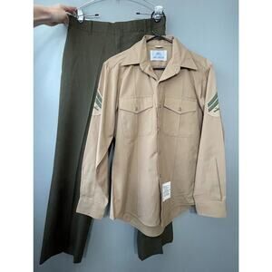 DSCP Valor Collection Marines Army Shirt Mens Size 15.5 34 Trousers 35R Uniform